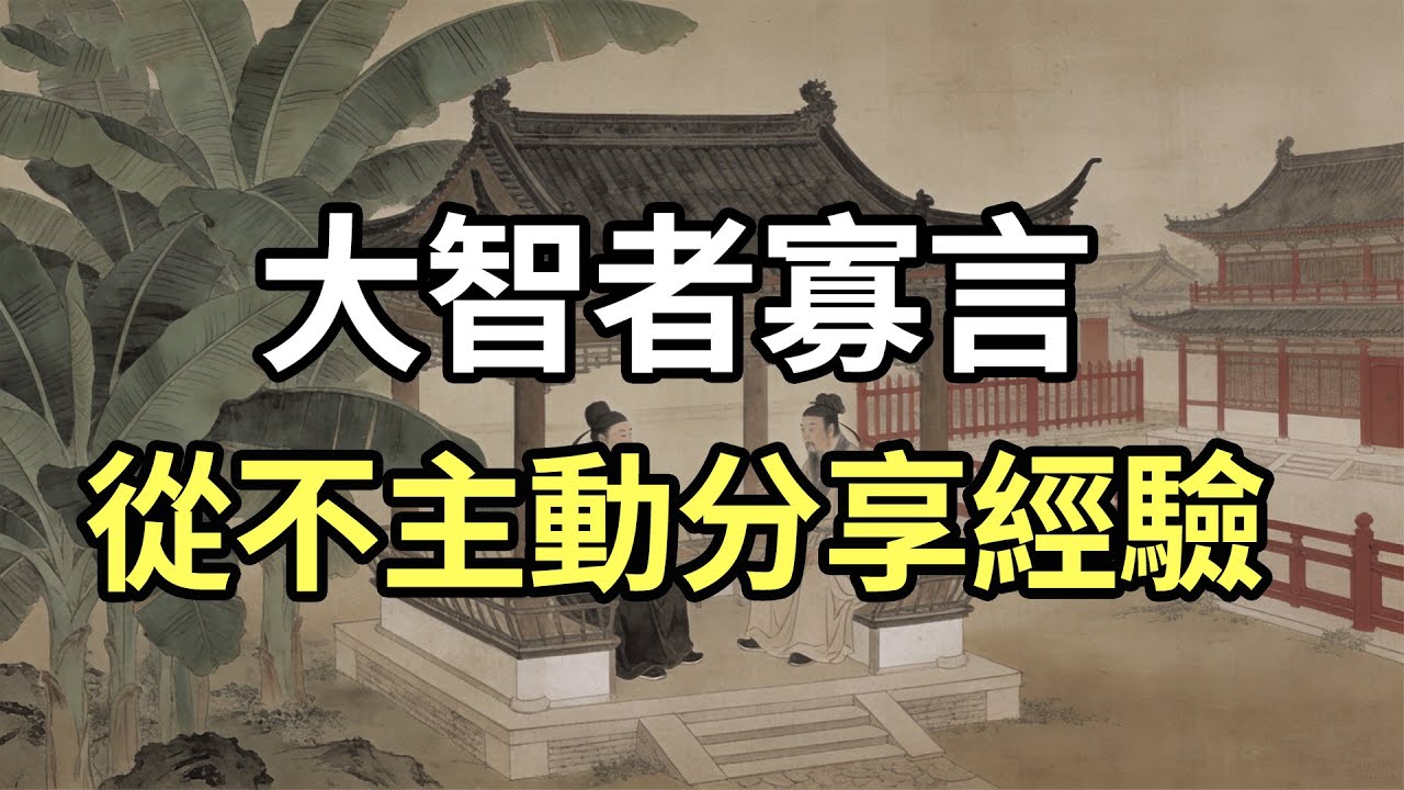 為什麼聰明人越來越沉默？戒掉「好为人師」，是你社交降維打擊的開始！人性真相#社交智慧#心理學#認知提升#沈默是金#古人智慧#處世之道#自我发展