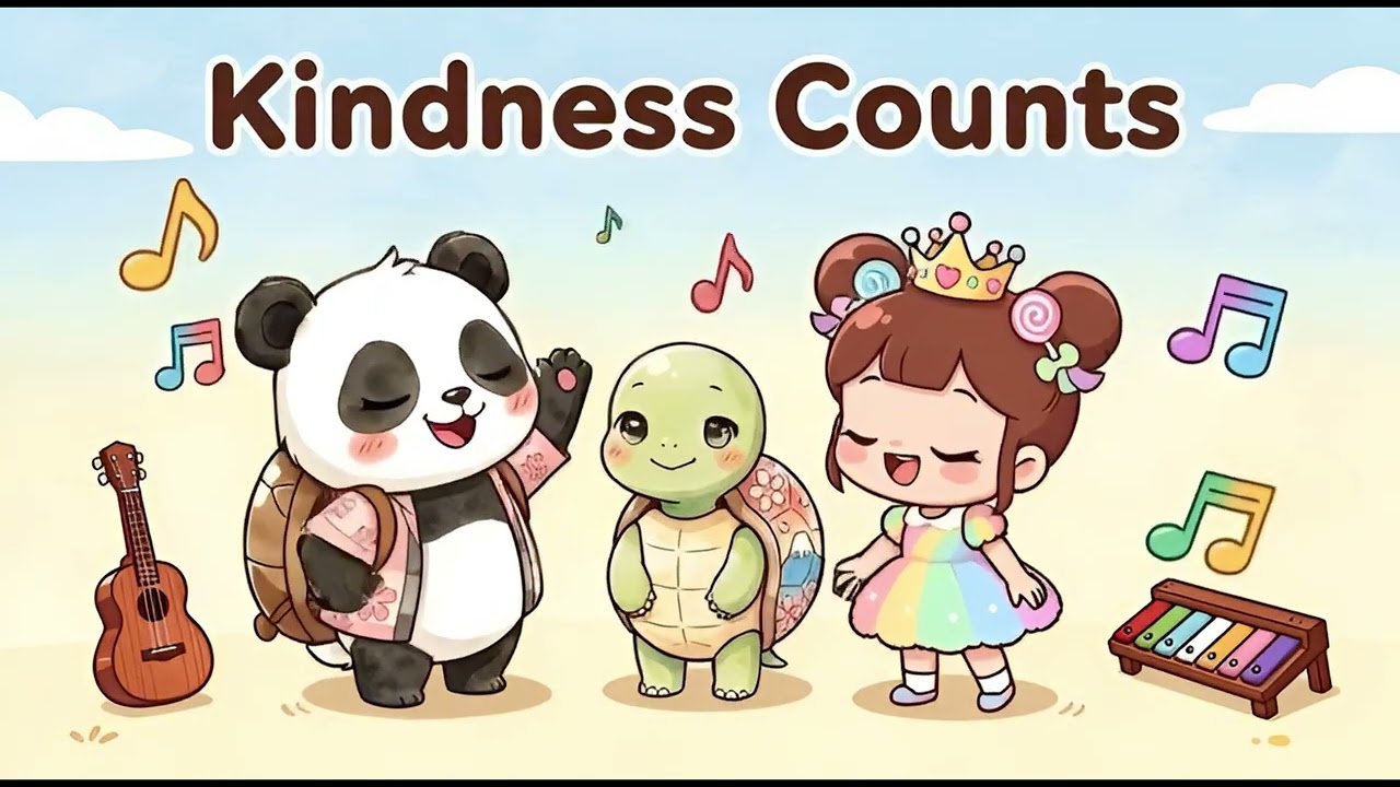 Kindness Counts | Fun Kids Song About Being Nice & Helping Others 🎶