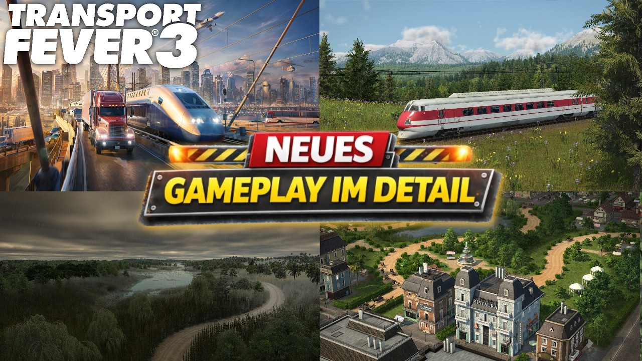 TRANSPORT FEVER 3: Exklusives neues INGAME Material sieht einfach grandios aus |Das sind die Details