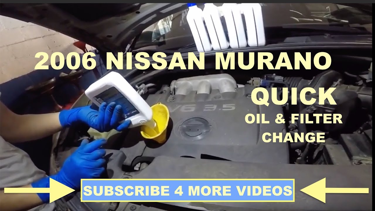 How to change oil and filter on Nissan Murano 2006