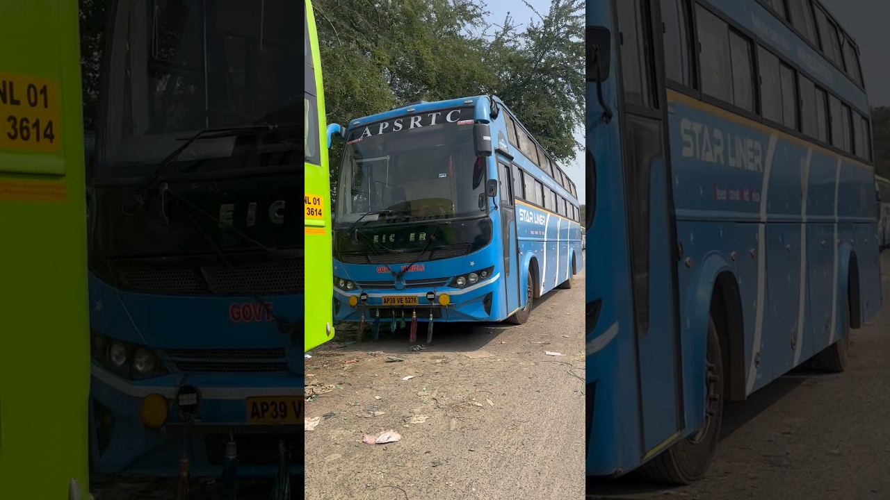 Apsrtc non ac Guntur sleeper bus at Miyapur 