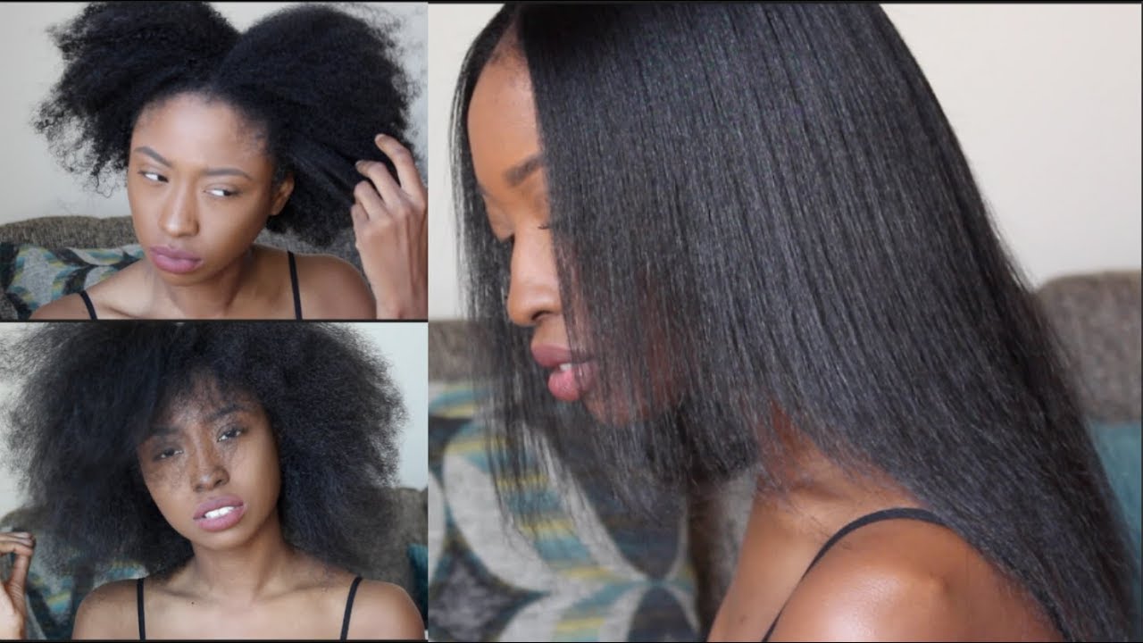 Natural Hair Silk Press Routine | My Wash, DRY, & HAIR STRAIGHTENING  ROUTINE