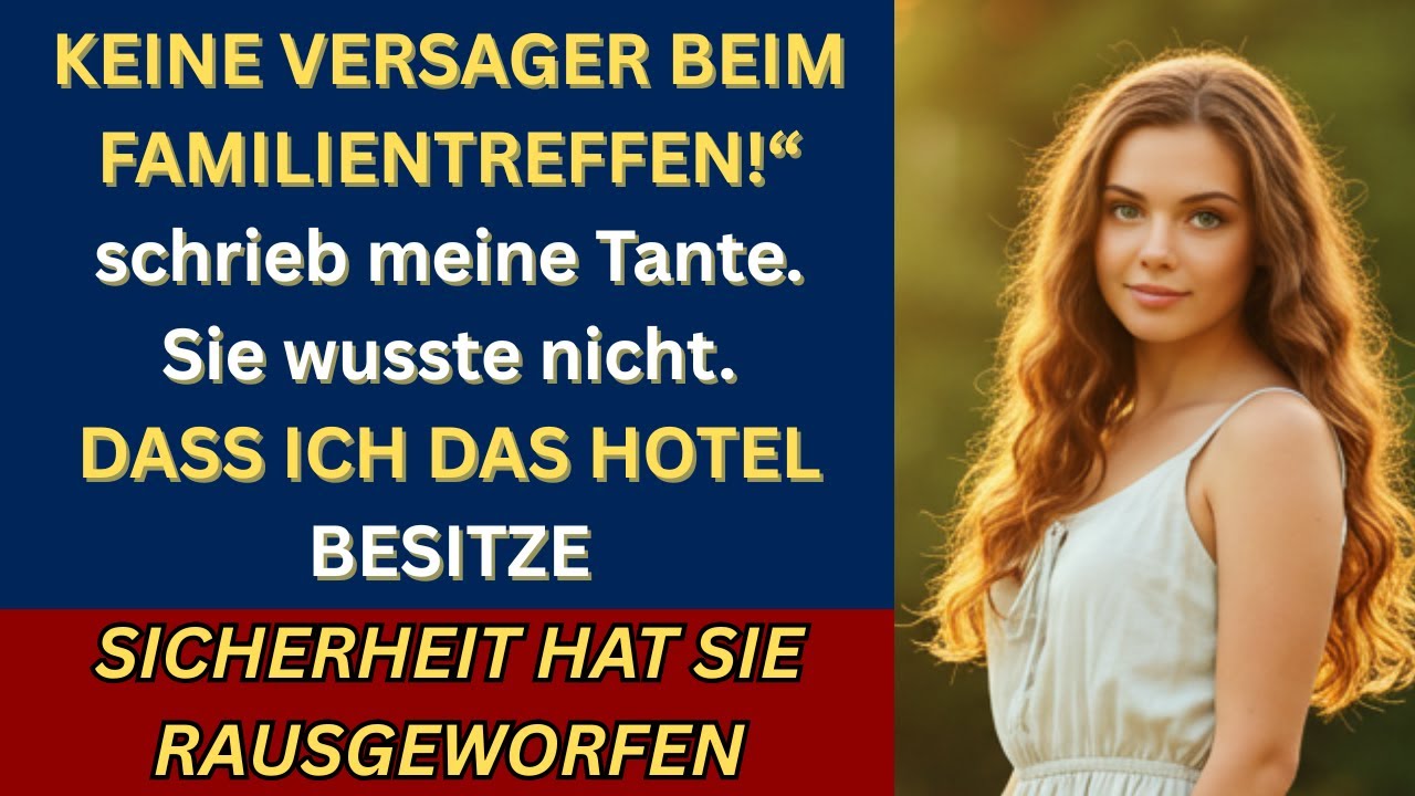 Meine Familie nannte mich eine Versagerin – bis ich das Hotel übernahm, das sie gebucht hatten