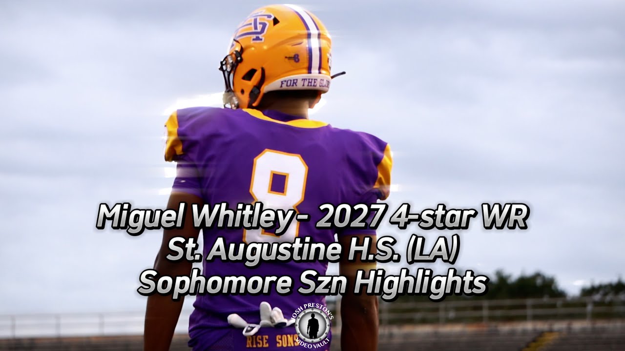 Miguel Whitley (St. Augustine 2027 4-star WR) || ELITE Sophomore SZN by one of Louisiana's top WRs!