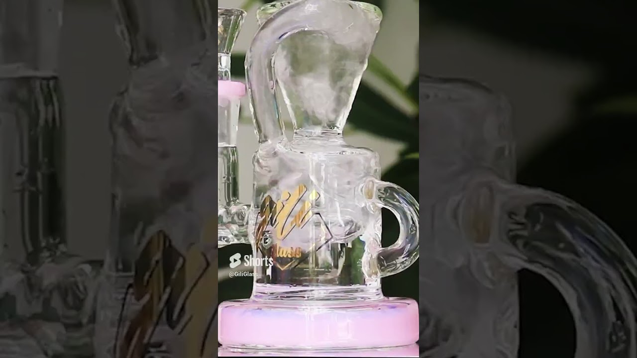7  Mini Oil DAB Rig Gili Glass Recycler Bong Gili 712