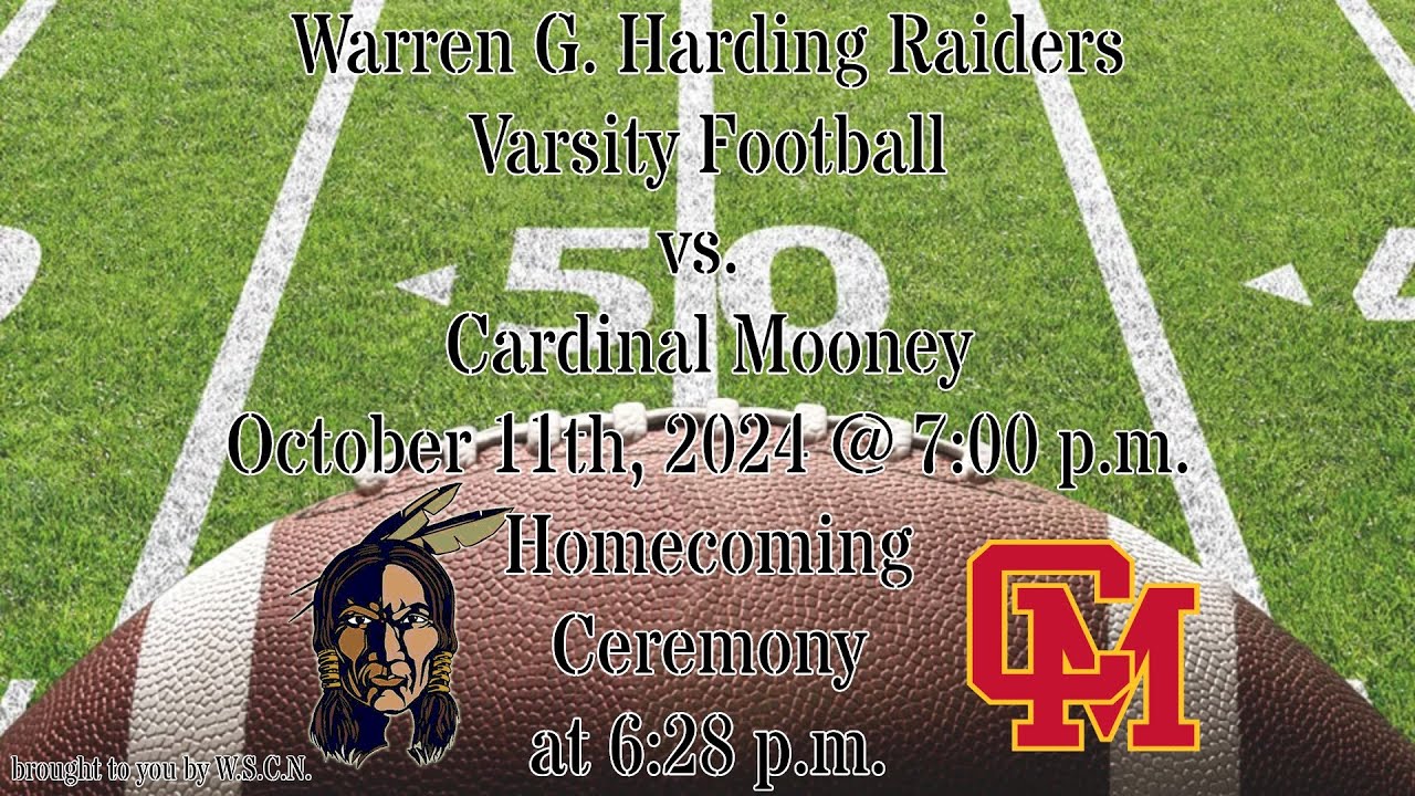 Warren G. Harding Raiders Varsity Football vs. Cardinal Mooney