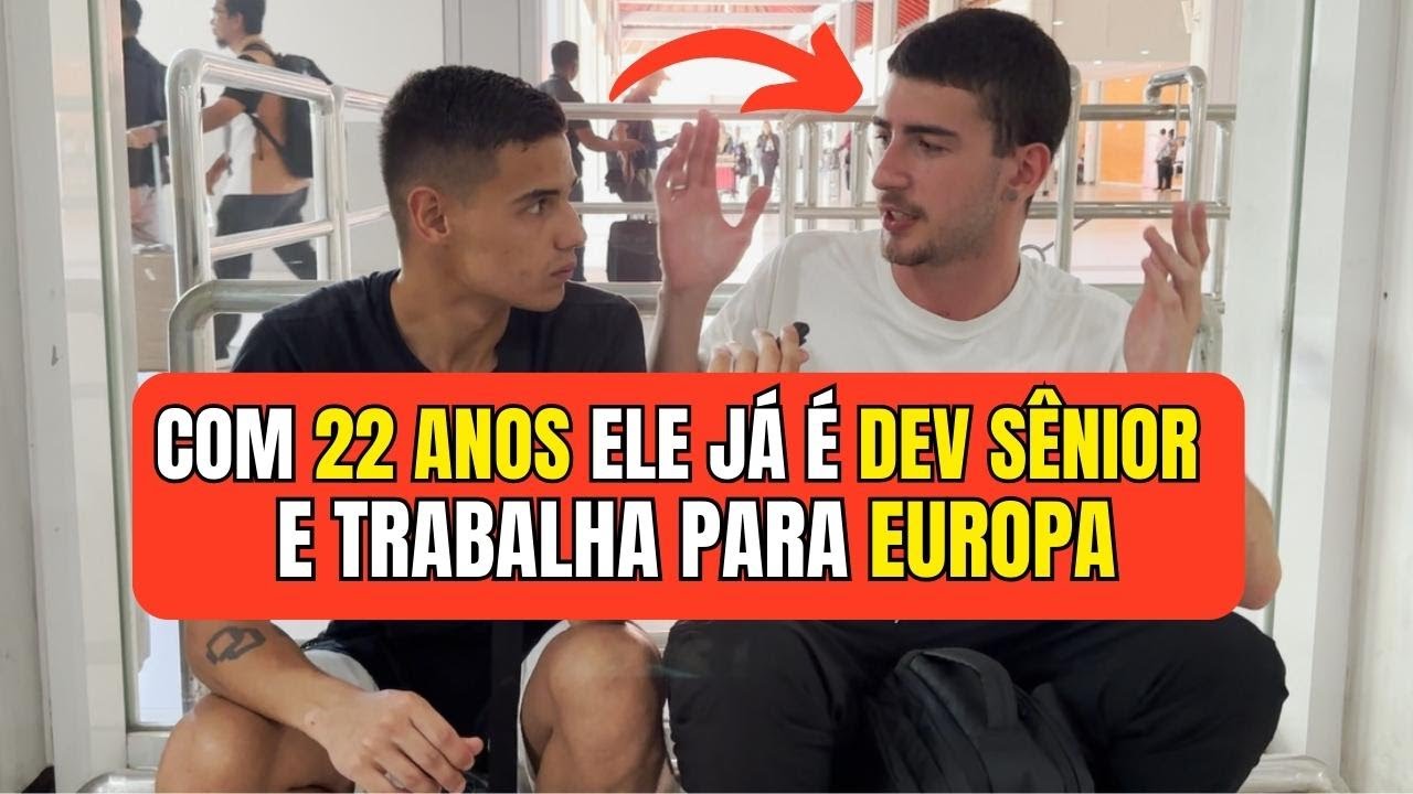 TRAJETÓRIA de um PROGRAMADOR que RECEBE em EURO