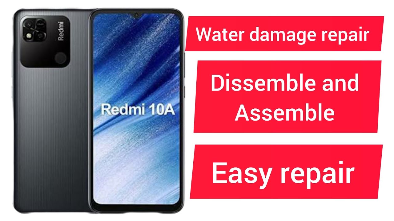 Redmi10A mobile water damage repair just washing with chemical & drying 