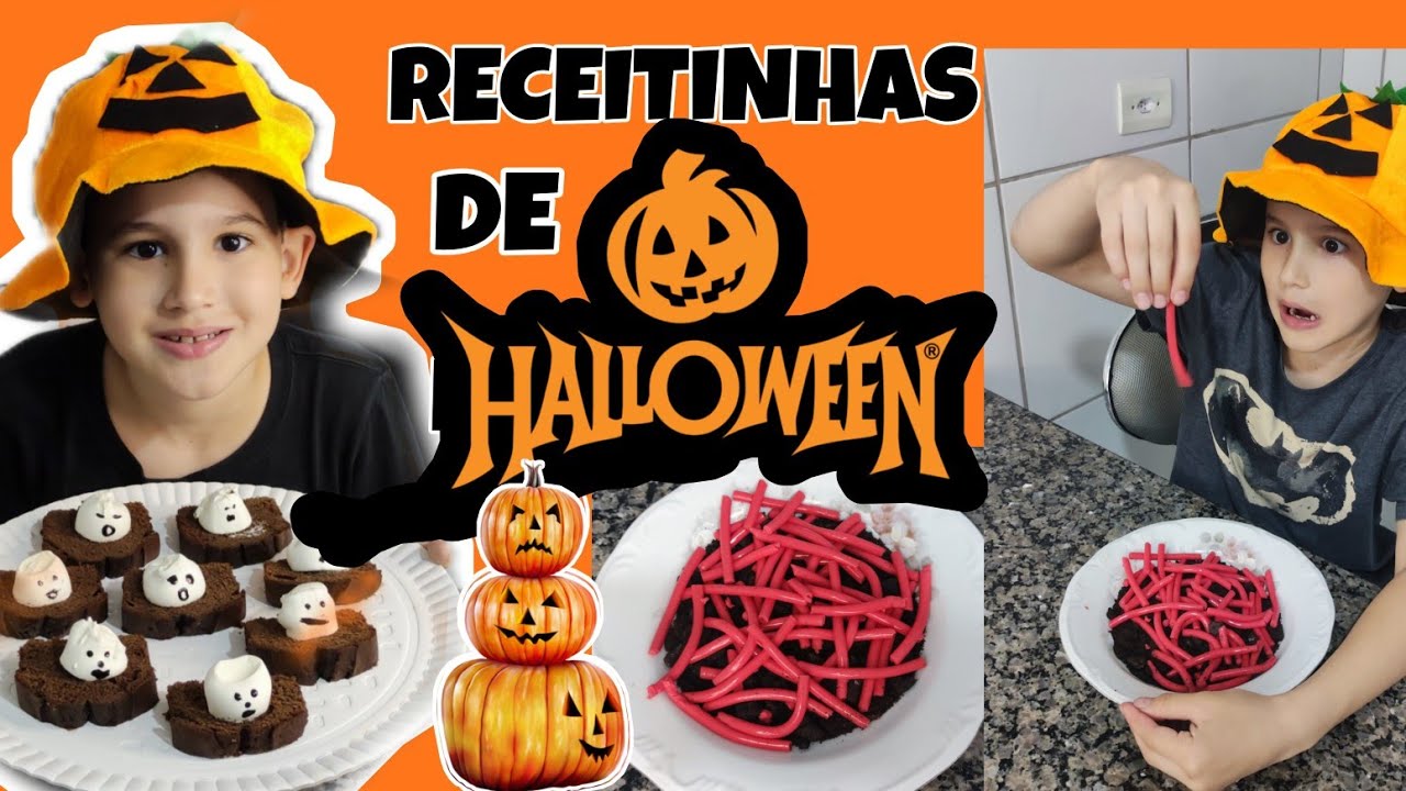 FANTASMINHAS E MINHOCAS COMESTÍVEIS - RECEITAS DE HALLOWEEN - SORAIA CAKES