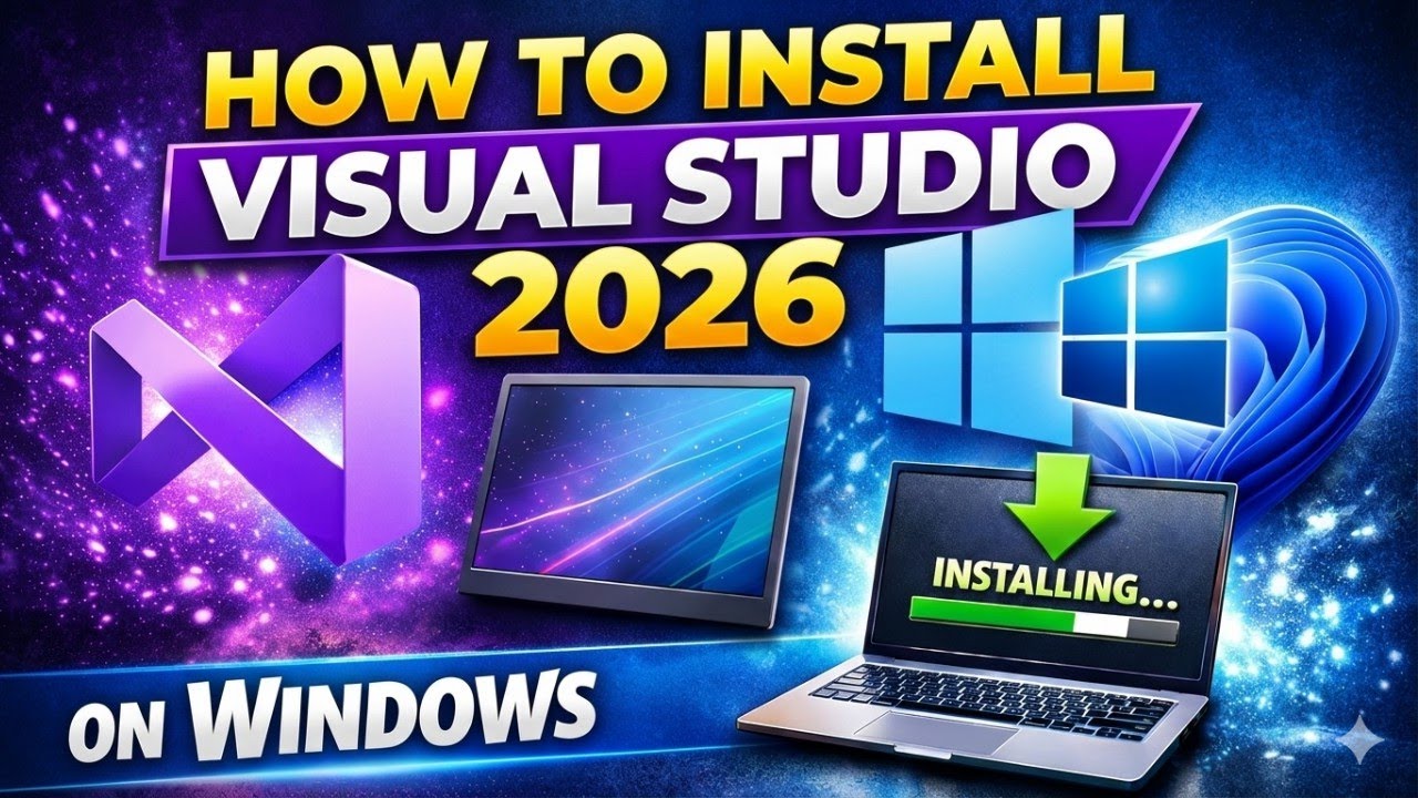 How to Install Visual Studio 2026 on Windows (Step-by-Step Tutorial)