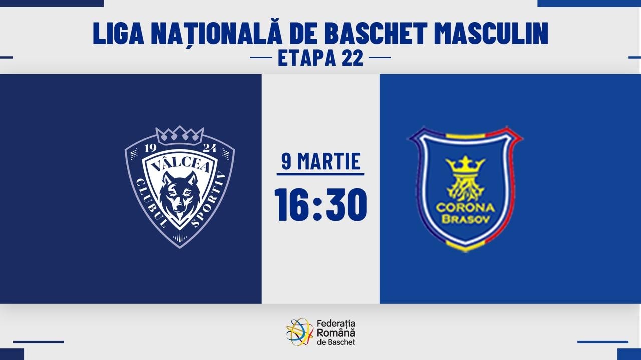 Liga Nationala de Baschet Masculin 25/26 - CS Valcea 1924 Râmnicu Vâlcea vs CSM Corona Brașov