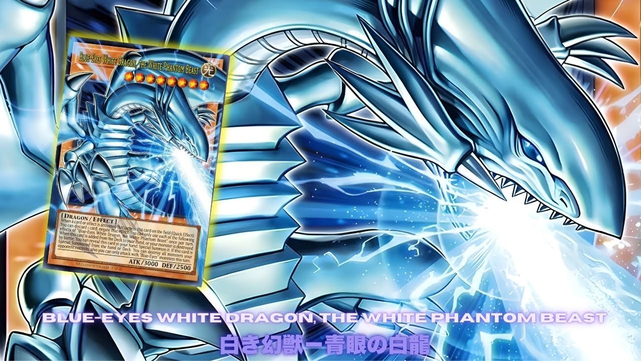 New Blue-Eyes !! Blue-Eyes White Dragon, the White Phantom Beast DECK NEW CARD - YUGIOH