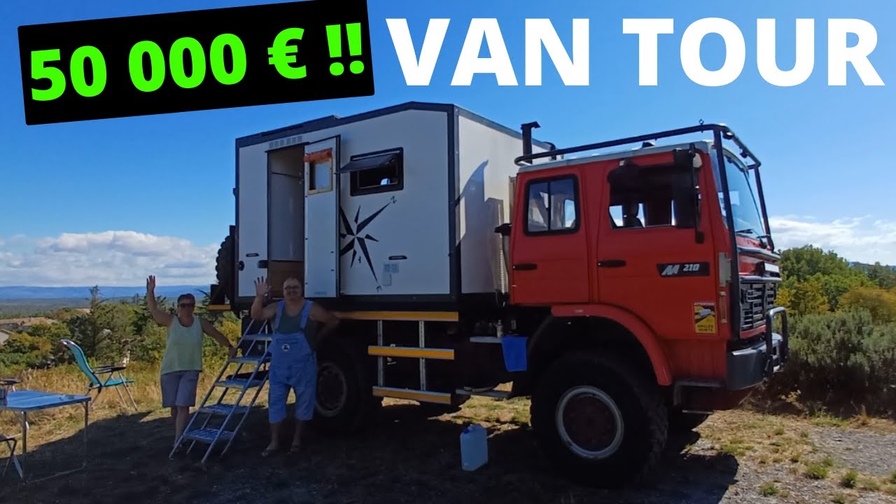TRUCK TOUR 4x4 camion d'expédition fait maison (visite de notre camion prêt pour le tour du monde)