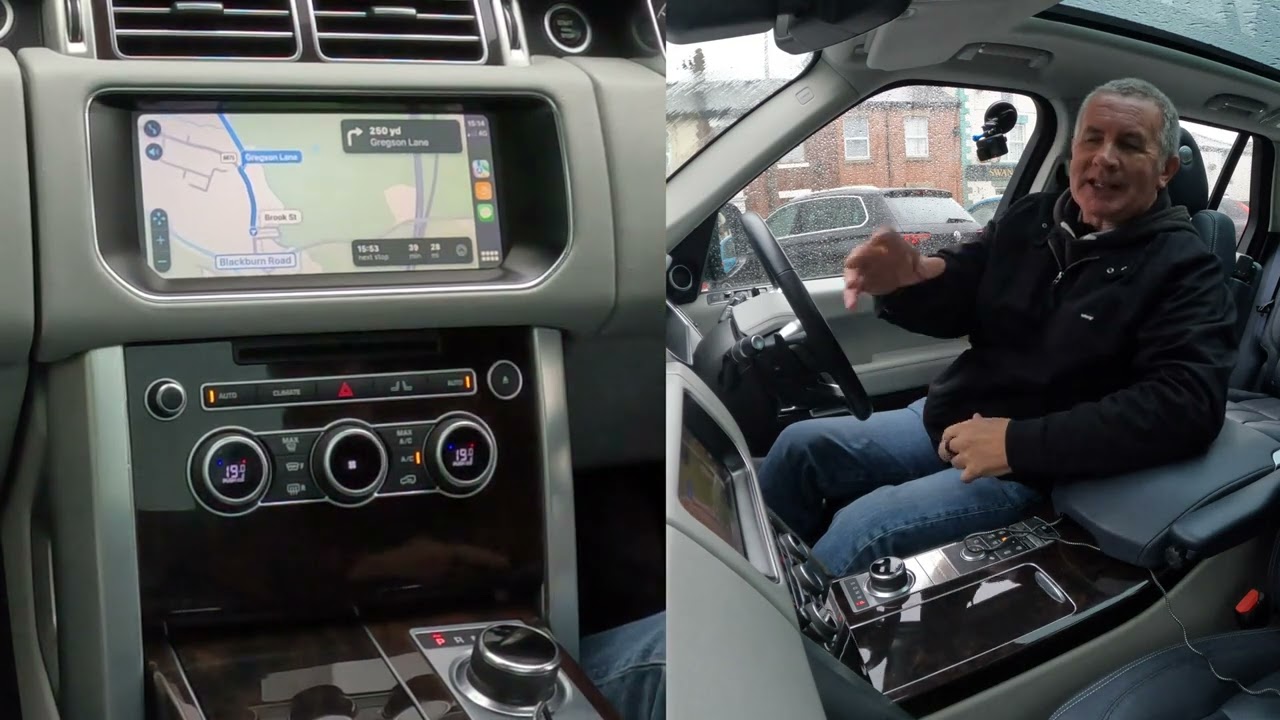 How to use the Apple Car Play system in a 2017 Range Rover Vogue