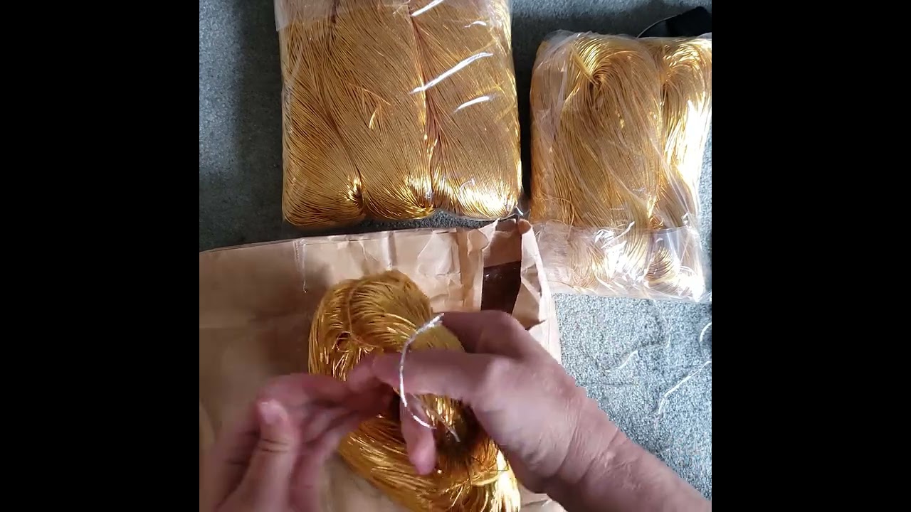 Unboxing real gold and silver thread and cording from Kyoto, Japan
