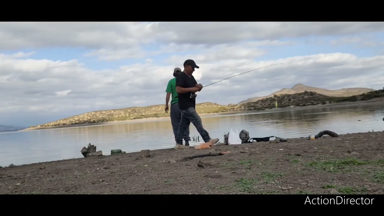 Pesca al embalse convento viejo en bicicleta