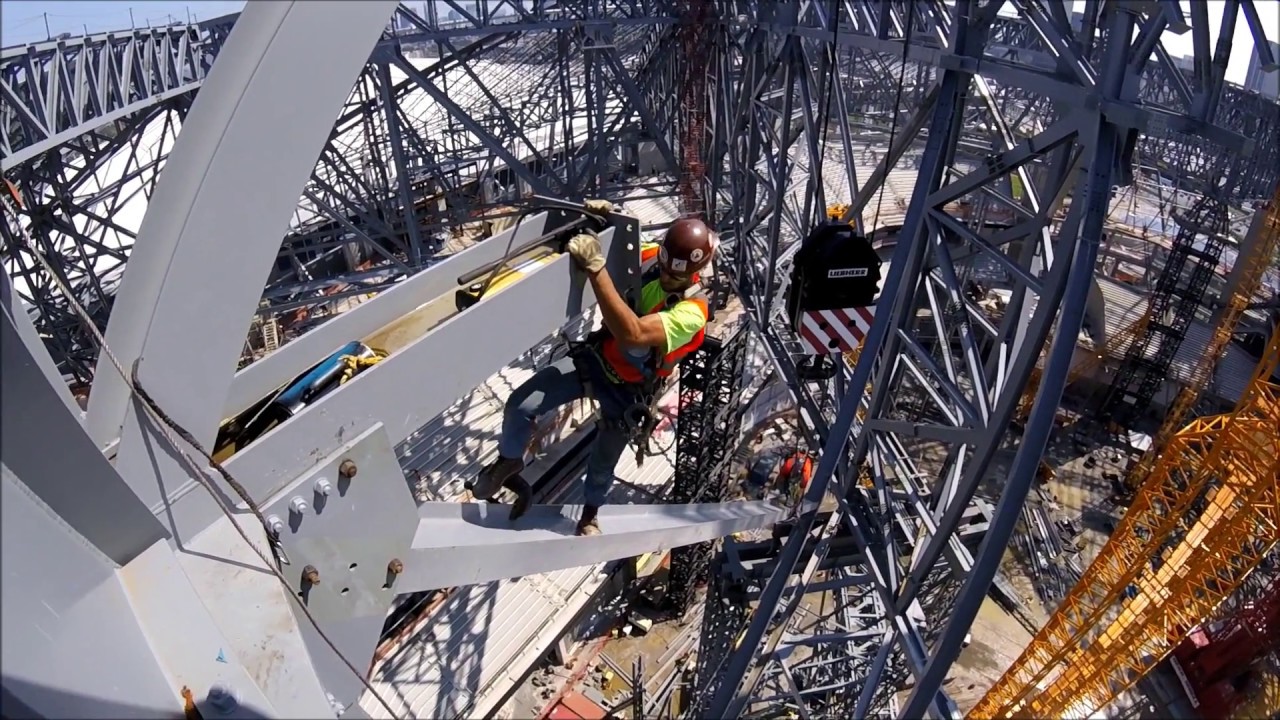 Ironworkers building Georgia (gopro)