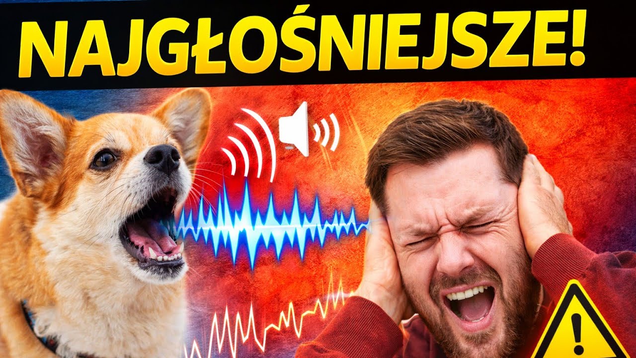 TOP 10 NAJGŁOŚNIEJSZYCH PSÓW 😳 Te rasy szczekają NON STOP