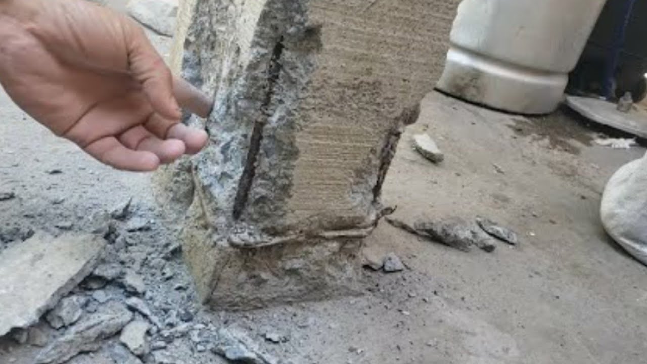 ¡CÓMO RENOVAR COLUMNA DAÑADA POR EL OXIDO..!