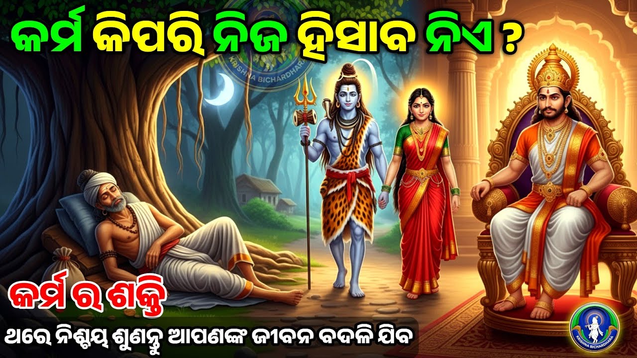 କର୍ମ ନିଜ ହିସାବ କିପରି ନିଏ ? | Krishna Motivational Speech Odia | Gita Saar | Krishna bani #krishna