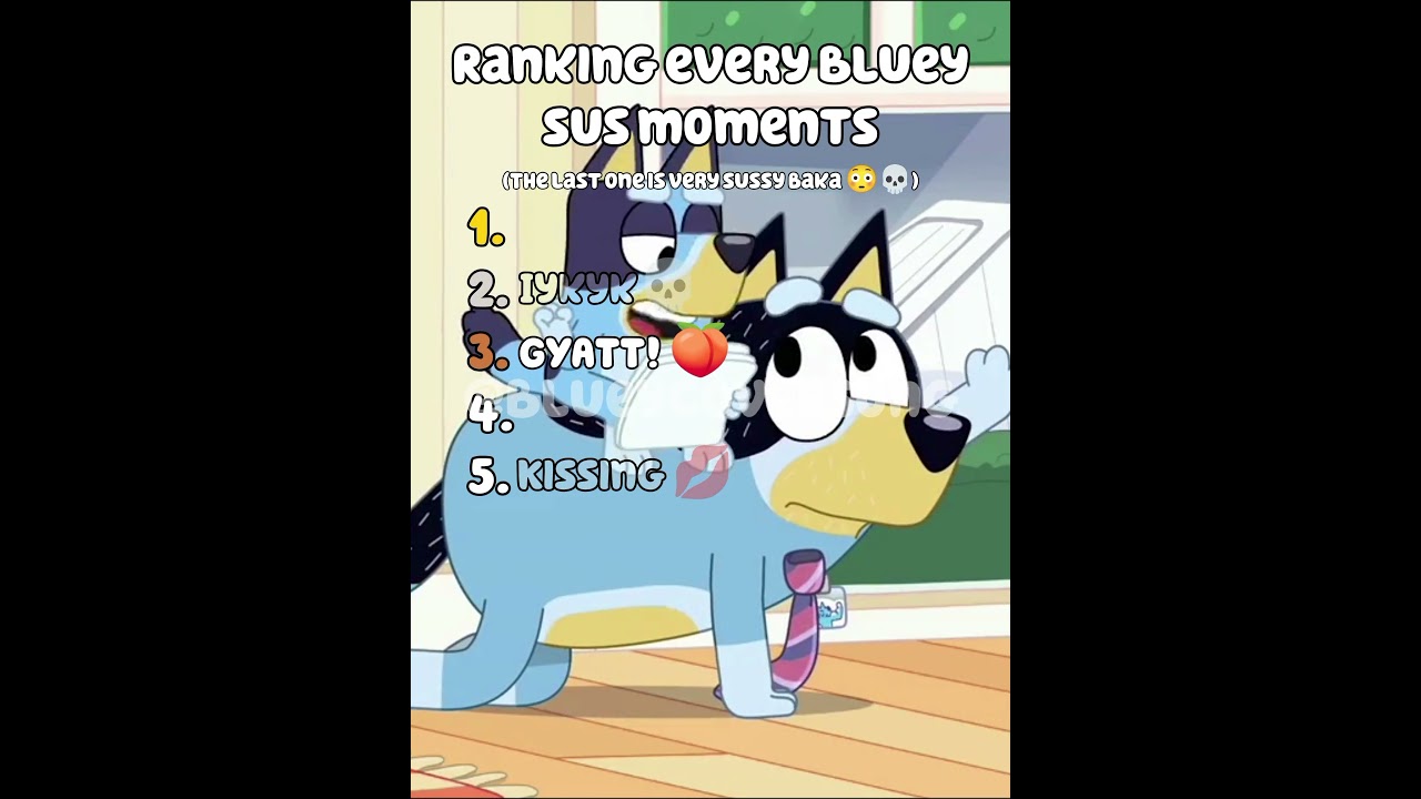 Ranking Bluey Sus Moments 😳💀 #bluey #shorts #ranking