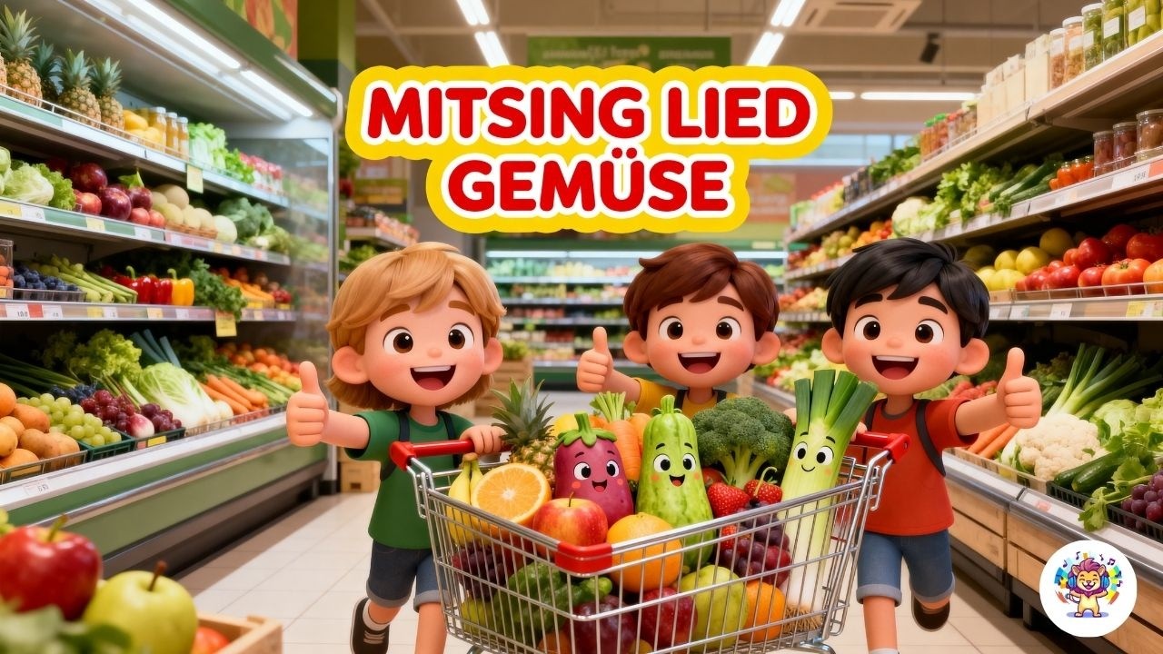 Obst und Gem&uuml;se Kinderlied! Woher kommt unser Essen? | Lernlied mit Tanz & Spa&szlig;