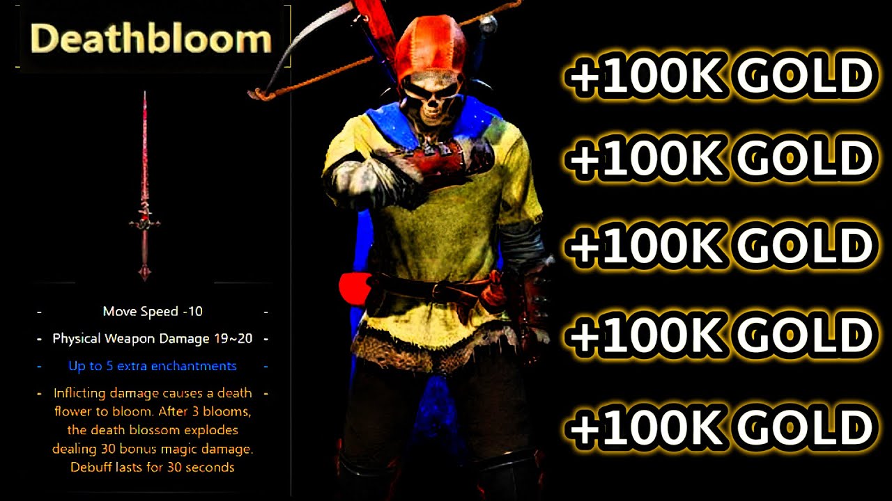 I GOT DEATHBLOOM 100K GOLD KIT KILL | Dark and Darker