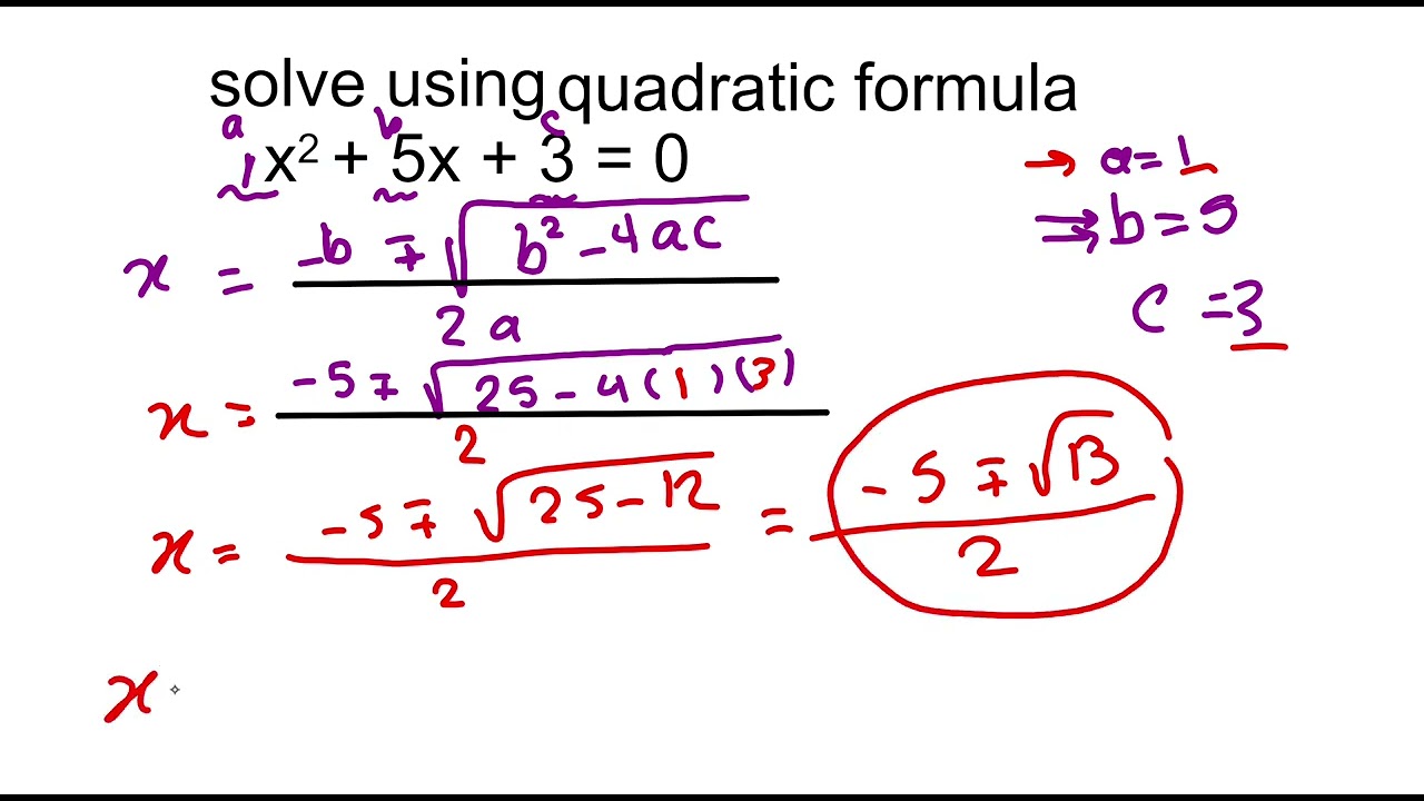 Quadratic Formula 