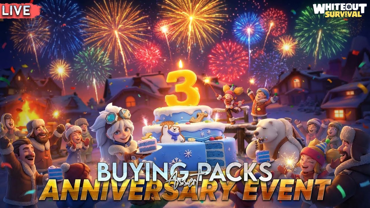 Whiteout Survival Live | 3rd Year Anniversary Packs Buying | Plans for Kasia