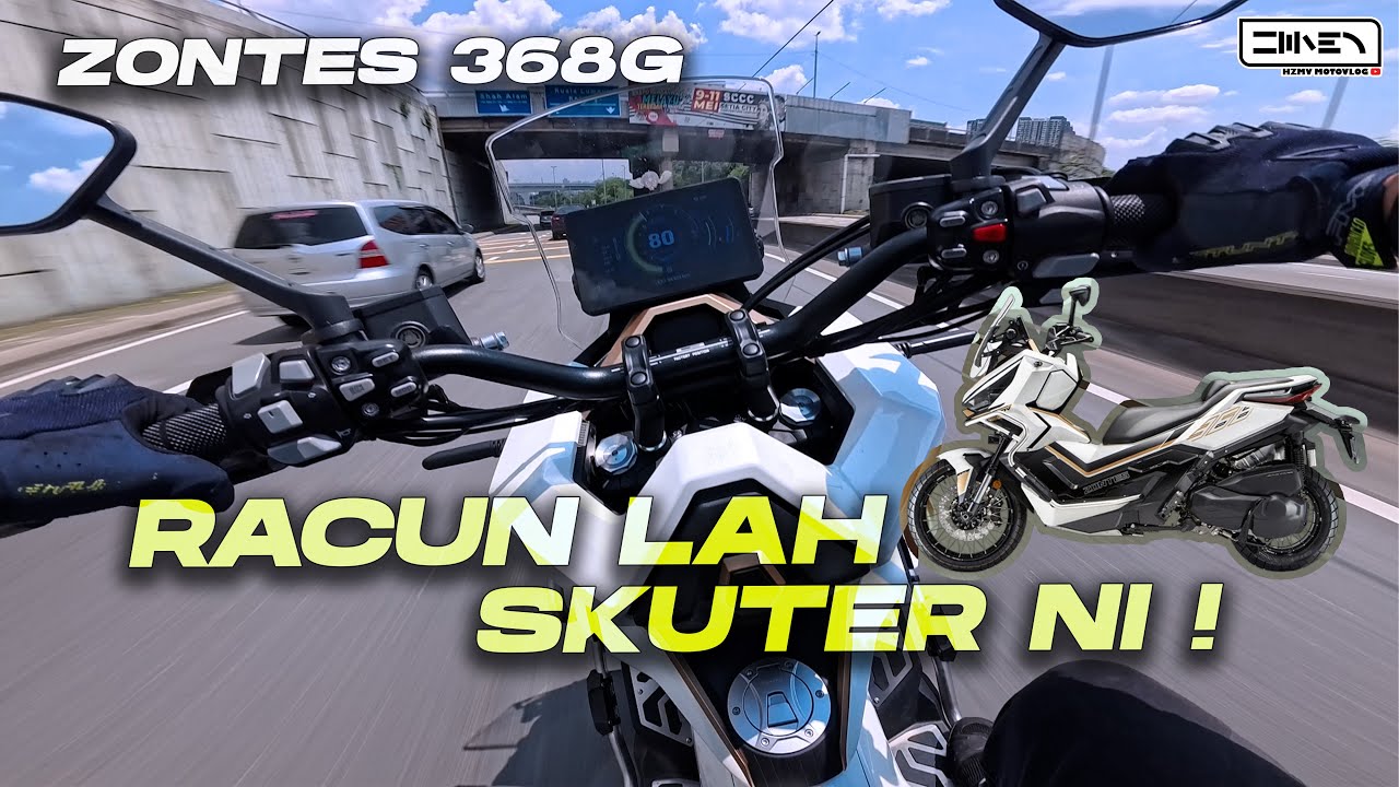RACUN ! PATUTLAH ORANG RAMAI CAKAP SKUTER NI BEST ! Zontes 368G | Insta360 Ace Pro 2 [4K]