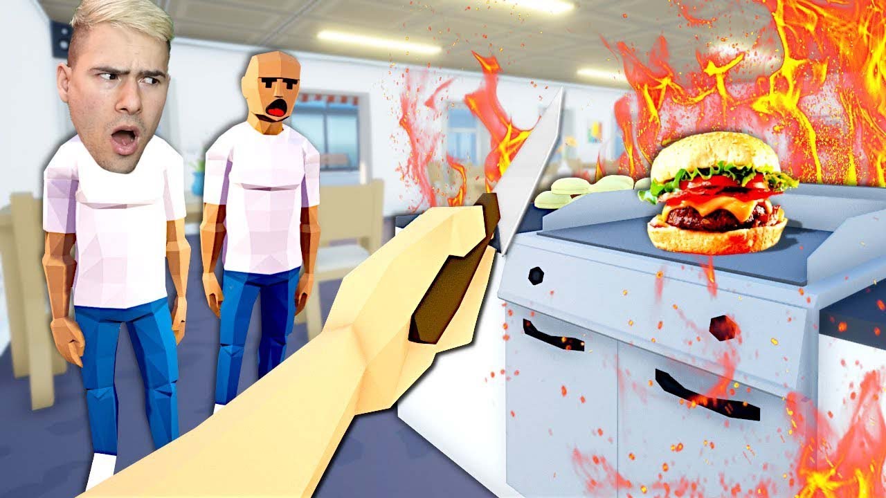 ПРАВИМ БУРГЕРИ С 1 РЪКА?🍔 МИШКИТЕ ИЗЯДОХА ВСИЧКО😭