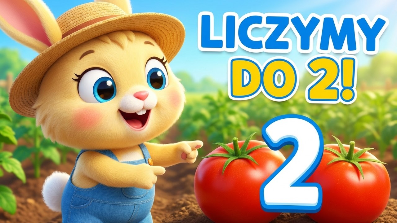 Skoczek uczy liczyć do 2 🐰🥕 | Nauka liczb dla maluchów | Bajka edukacyjna!