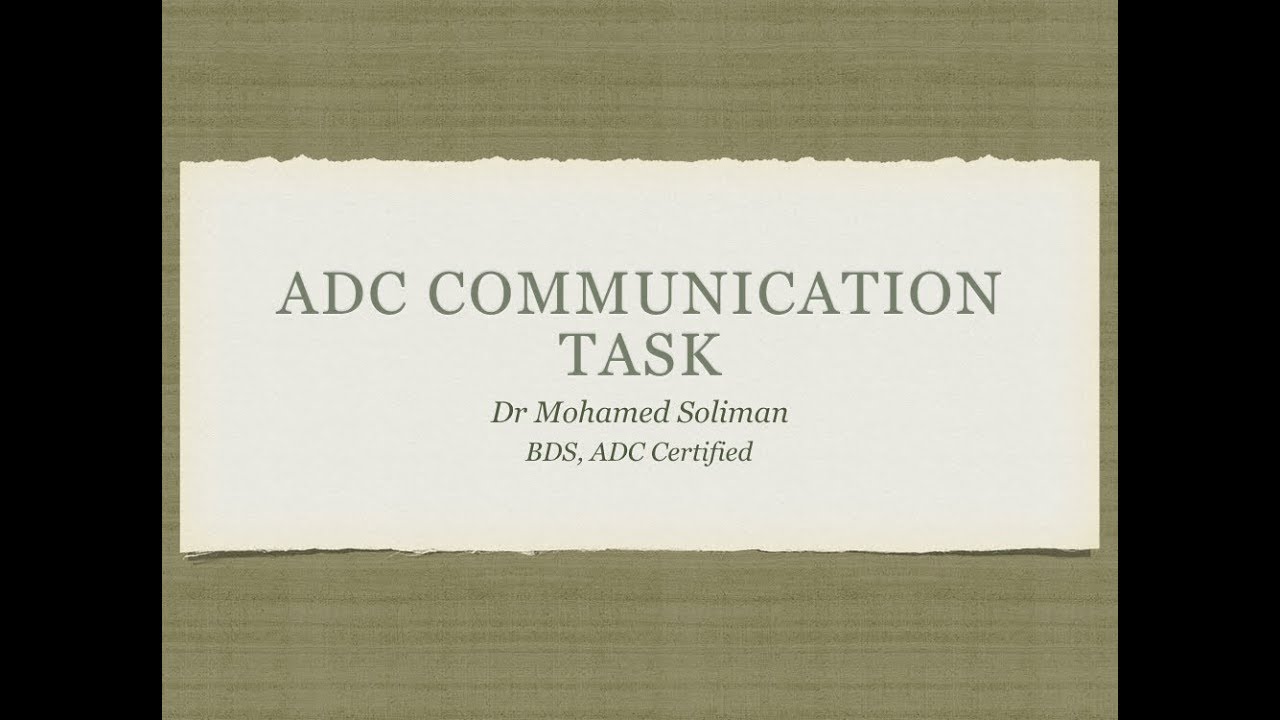 ADC Communication Task (New Perio Scenario)