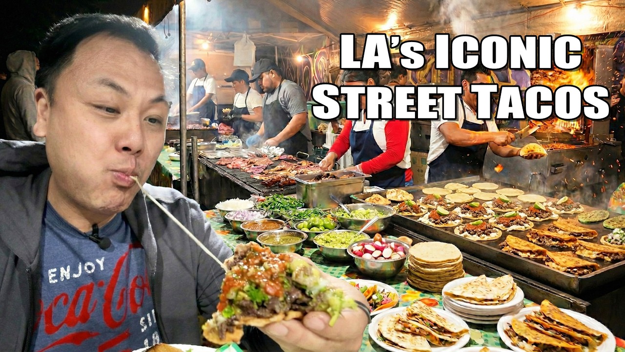 LA's Iconic LATE NIGHT Street Tacos!  The Best Vampiros, Mulitas, and Tacos!