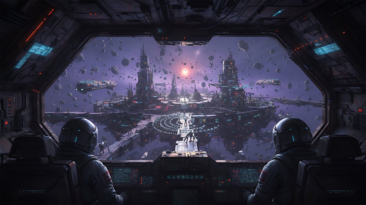 Floating Through the Cosmos | Dark Ambient Space Sounds | 4K