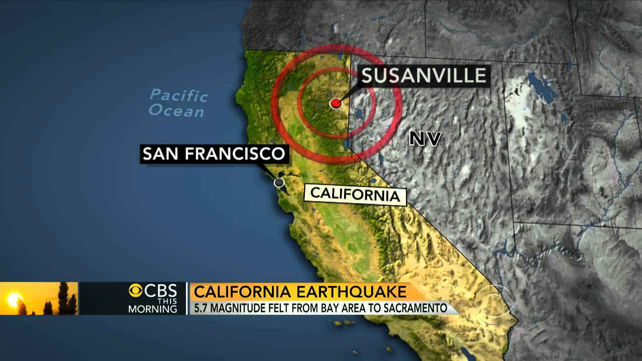 Earthquake strikes Northern Calif.