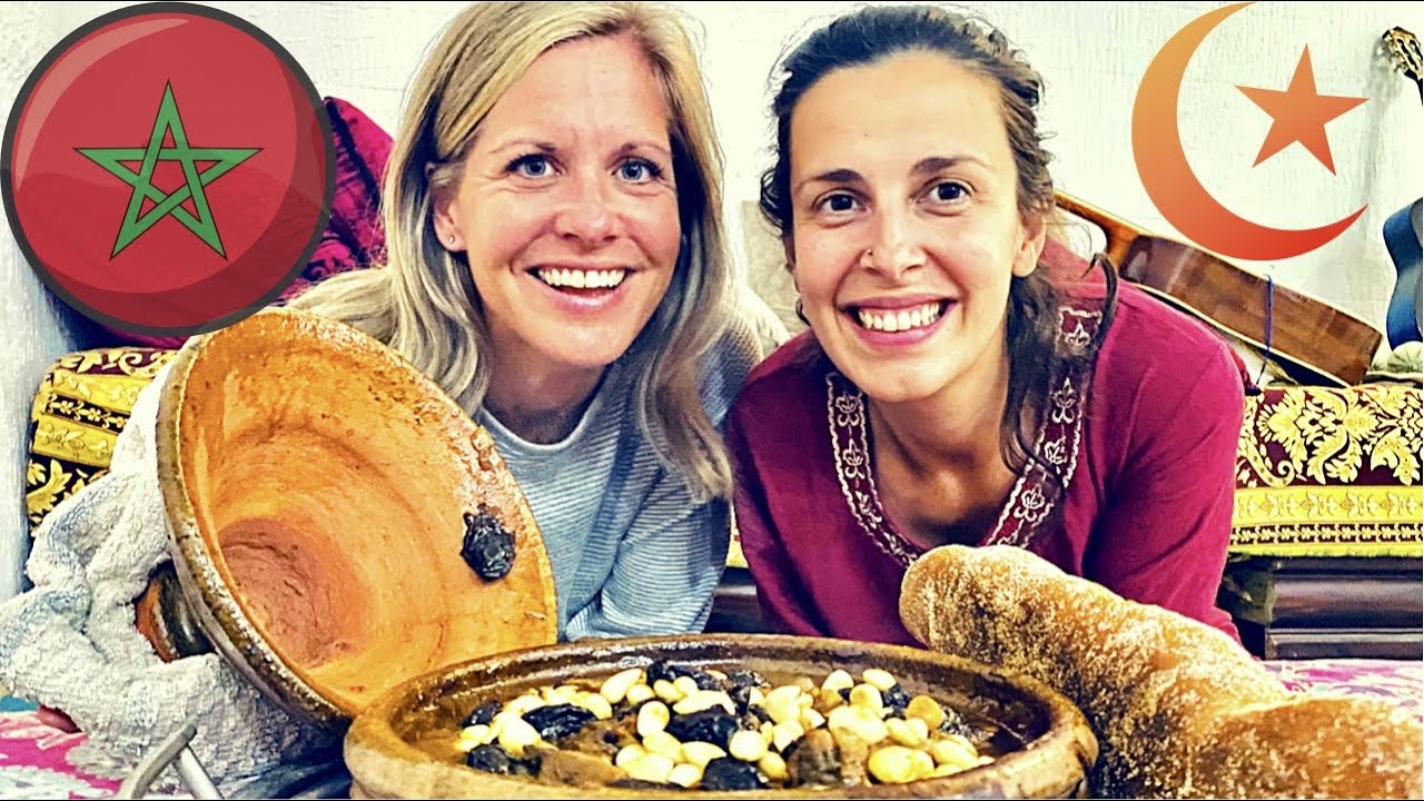 Cooking Moroccan Sweet Lamb & Prune Tajine 🇲🇦 Ramadan Iftar in Agadir