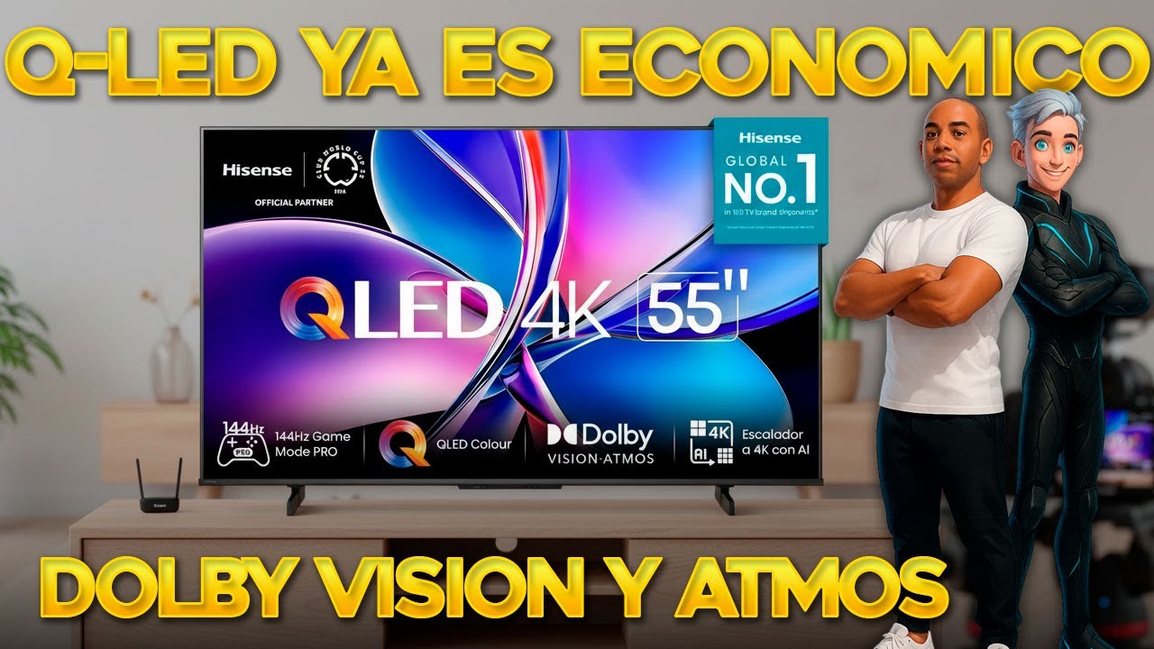 2026 QLED Gamer Q7 Hisense Q7QD: 4K | 144Hz | HDR | 10 bits | Dolby Admos | Dolby Vision | HDMI 2.1