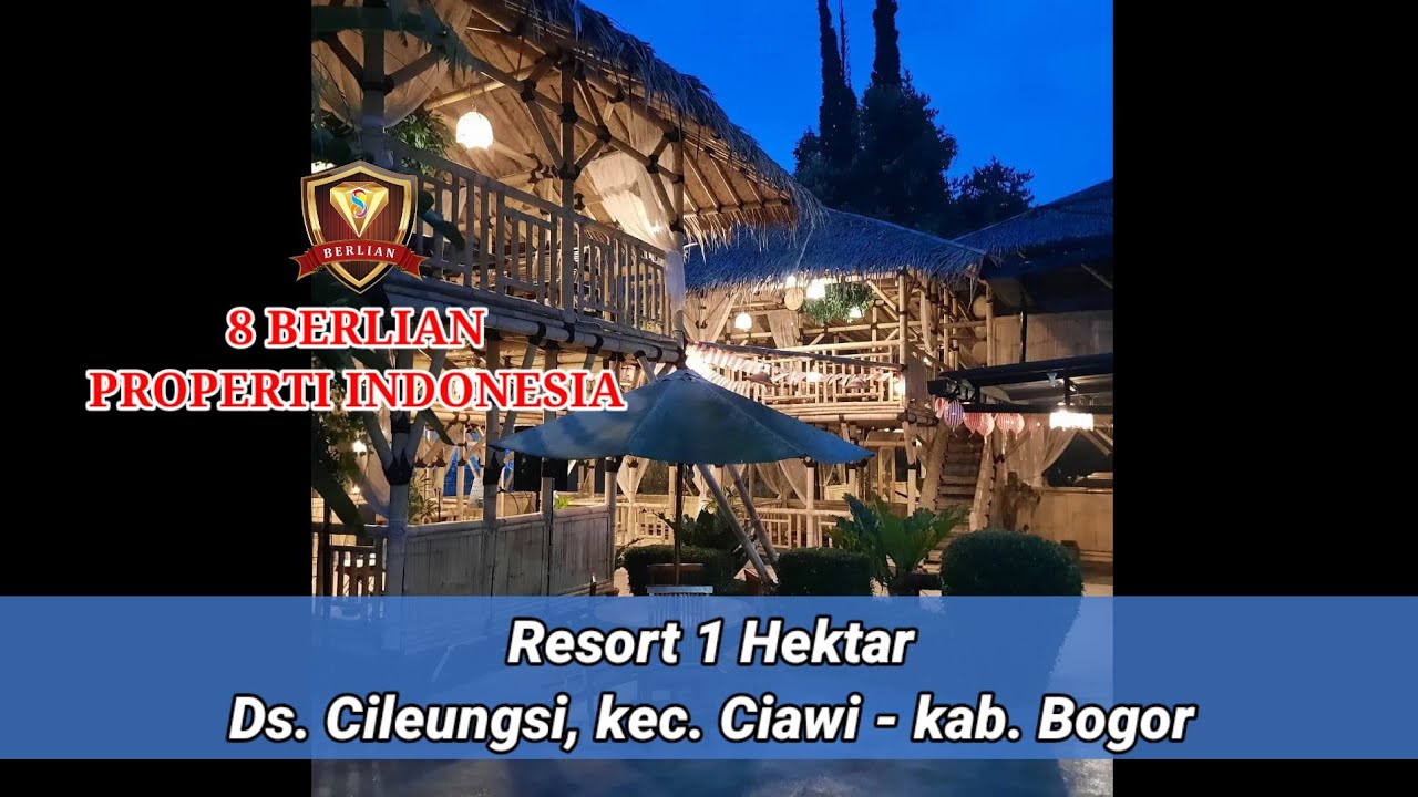 Dijual RESORT siap OPERASIONAL dengan CAFE, GLAMPING, CAMPING, VILLA, AULA, PARKIR LUAS, DLL