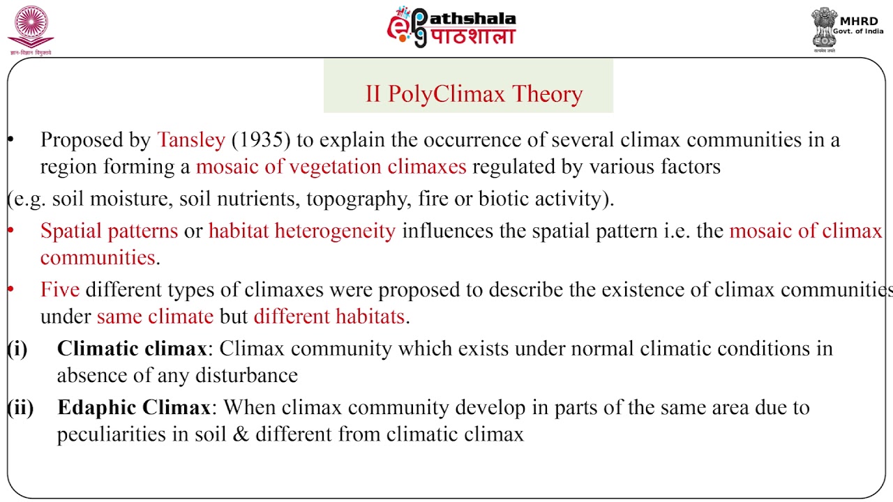 Climax concept