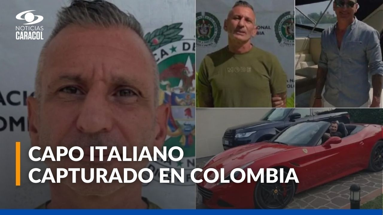 Capturan en Colombia a capo italiano buscado por Interpol por narcotráfico