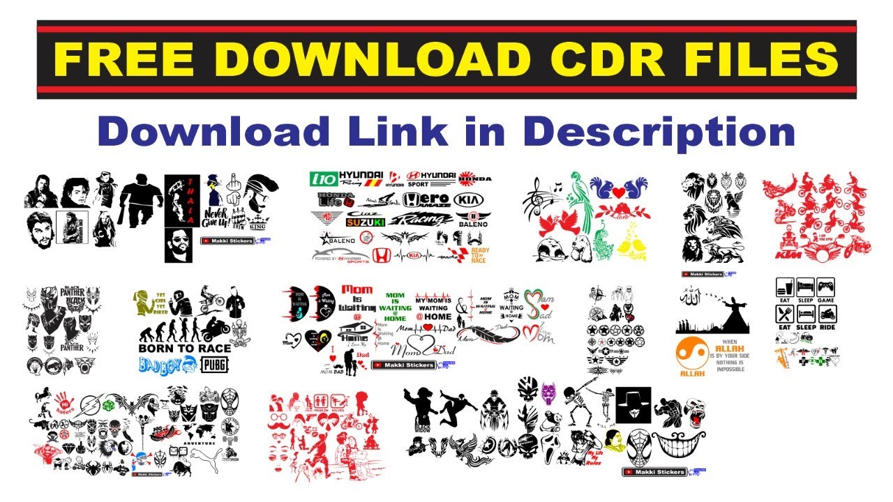 free Download CDR files for bike decoration