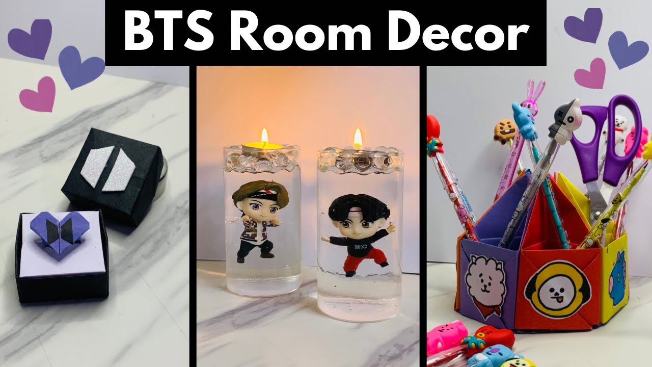 BTS Room Decor 💜✨without printer / BTS DIY / Bts without printer 💜 / Save money