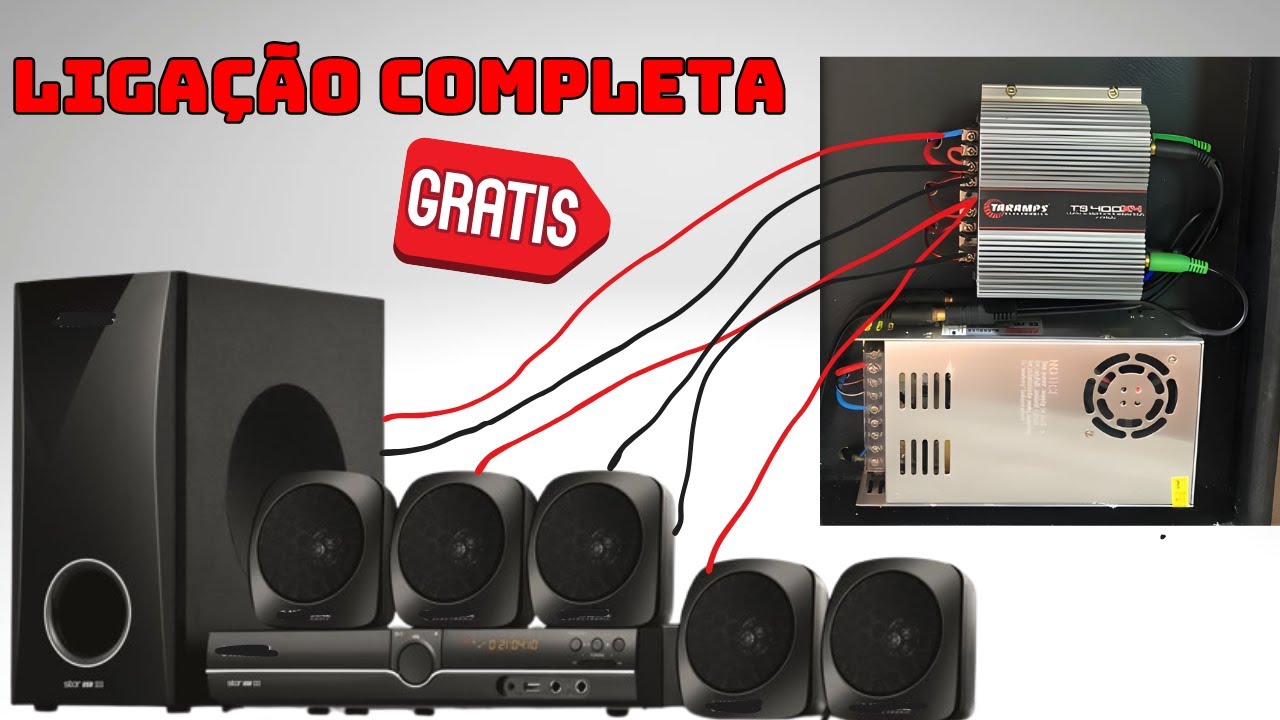 como ligar Home Theater no modulo AUTOMOTIVO