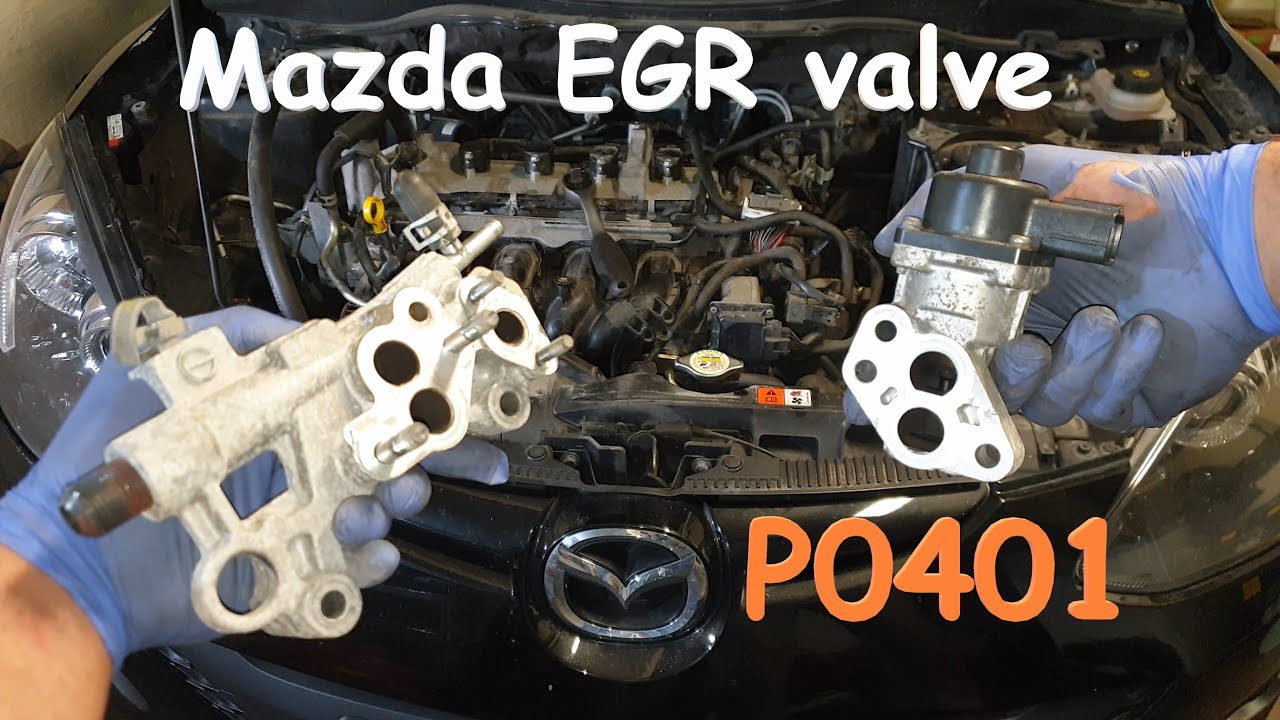Снятие и очистка клапана EGR 1.5 Mazda 2