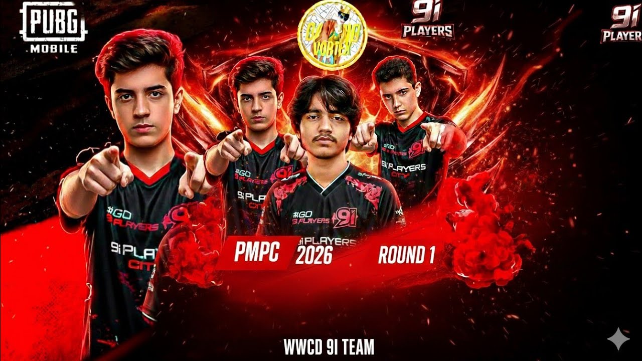 PMPC 2026 | ROUND 1| WWCD 1st ROUND 9i TEAM| GAMING VORTEX71 #pubg #pubgmobile #pubglover #likes