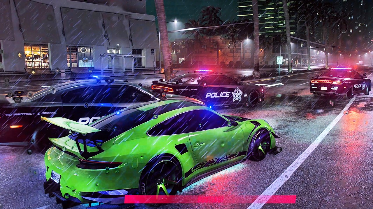 POLICE CHASE ON PORSCHE 911 GT3 RS | 4,000,000 REPS IN ONE NIGHT | NFS HEAT | 4K 60FPS