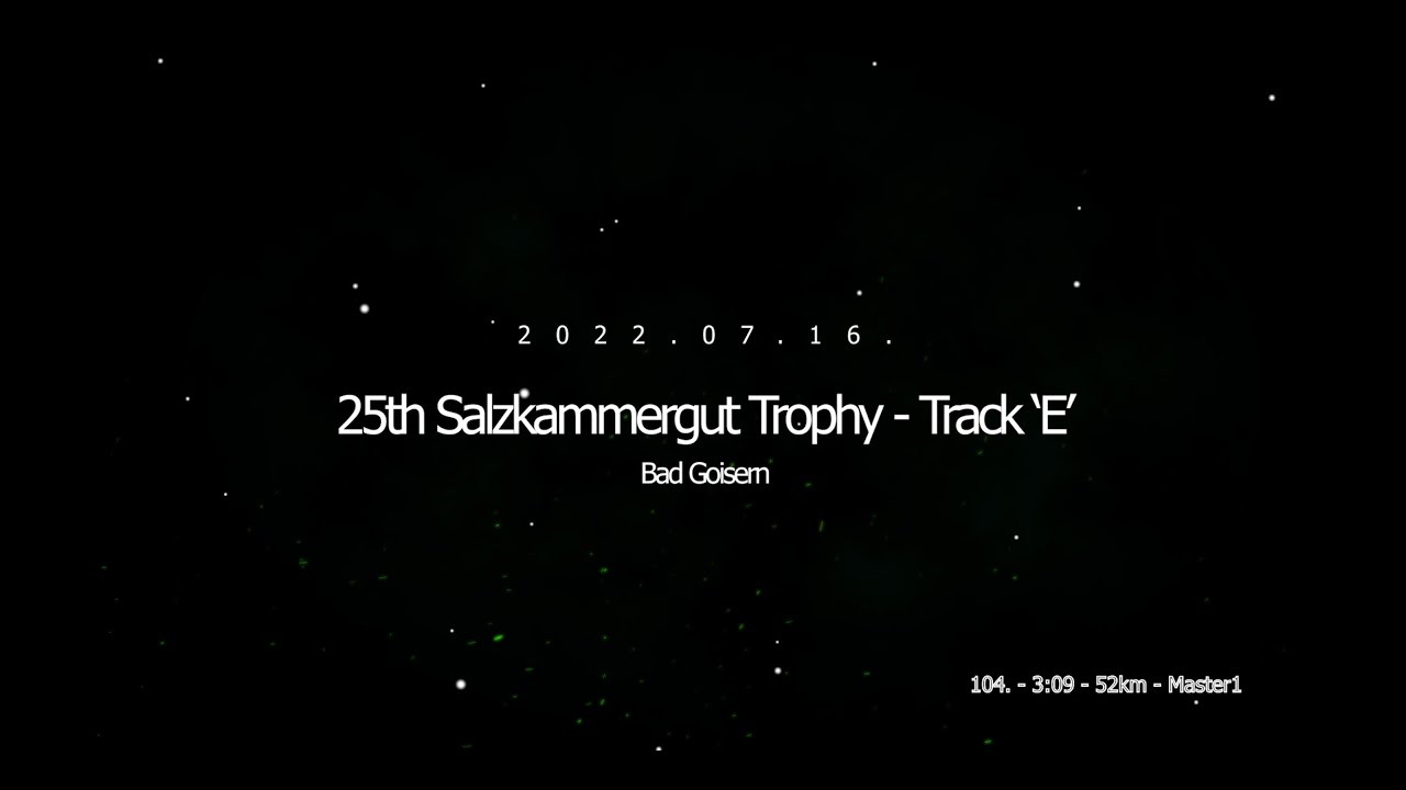 2022 Salzkammergut Trophy - Tack E (Strecke E) - 52km/1600m/3:09h