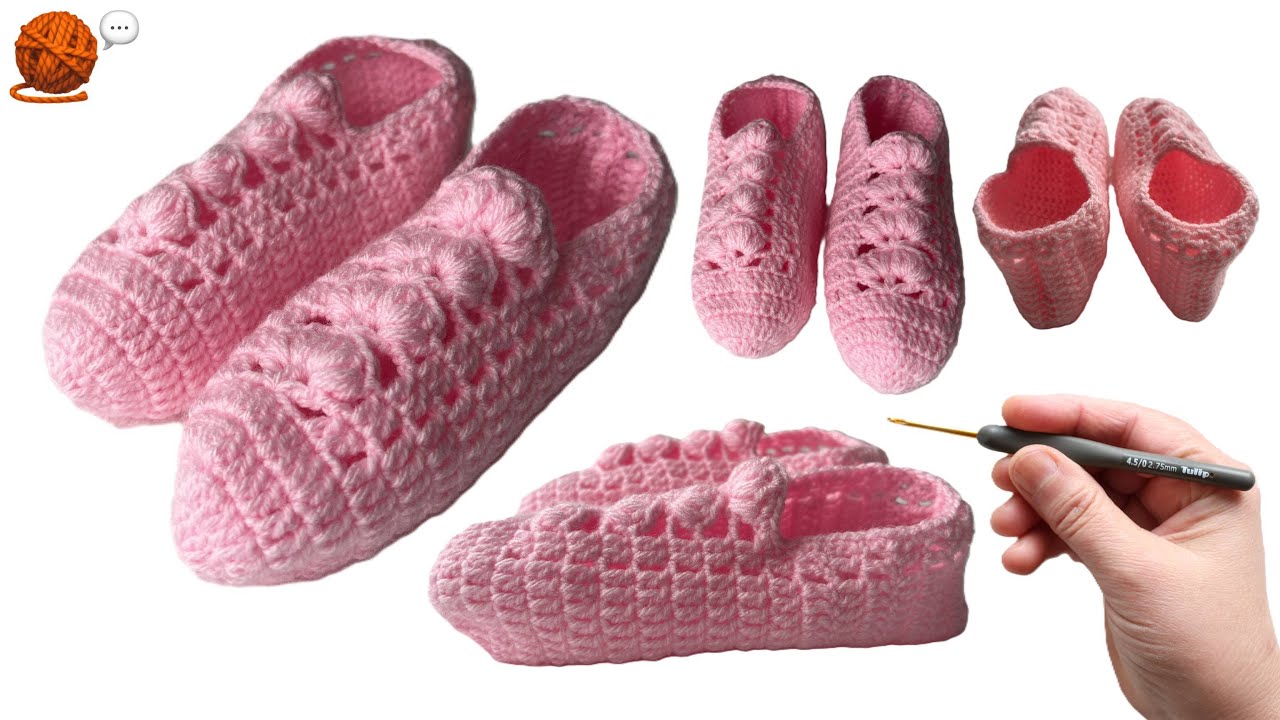 Ev terliği/Patik/Çorap (1. Bölüm) 🧶🧦 House slippers/Booties/Socks #Örgü&Sohbet