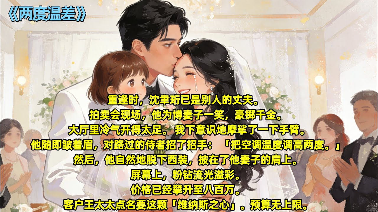 重逢那日，陆承宇已是旁人的丈夫。城西艺术中心的慈善拍卖会上，他为博妻子欢心，举牌如探囊取物。#全文已完结#一更到底#小说#言情#大女主